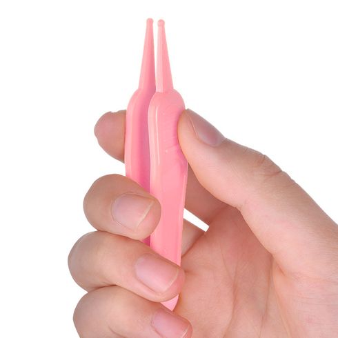 آمنة وسهلة الأنف Booger ومنظف الأذن لحديثي الولادة والرضع شمع الأذن المزدوج ومزيل المخاط زهري big image 2
