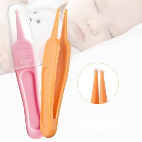 آمنة وسهلة الأنف Booger ومنظف الأذن لحديثي الولادة والرضع شمع الأذن المزدوج ومزيل المخاط زهري big image 4