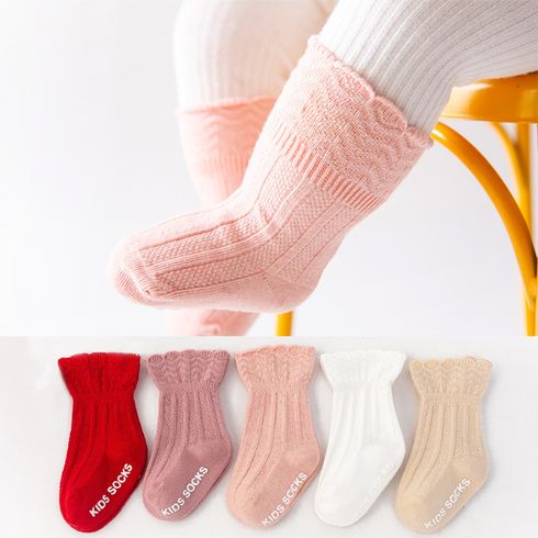 Baby Solid Non-slip Crew Socks