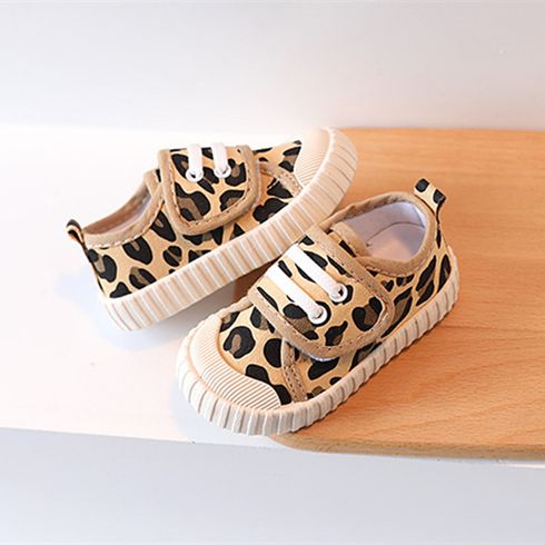 Toddler / Kid Leopard Pattern Canvas Shoes Brown big image 2