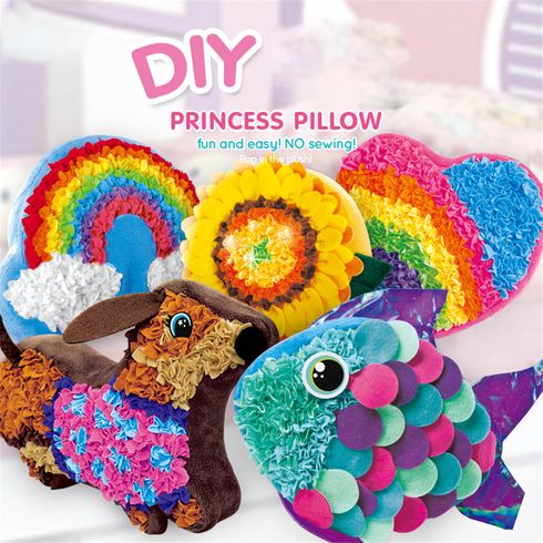 DIY Material Package Arts Crafts Making Kids Pillow Handmade Plush Toys Parent-Child Interactive Toys