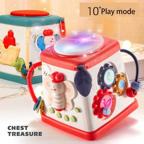 Baby Activity Cube Toy Early Learning Infant Sensory Toys Musical Activity Cube for 18 Months+ for Girls Boys