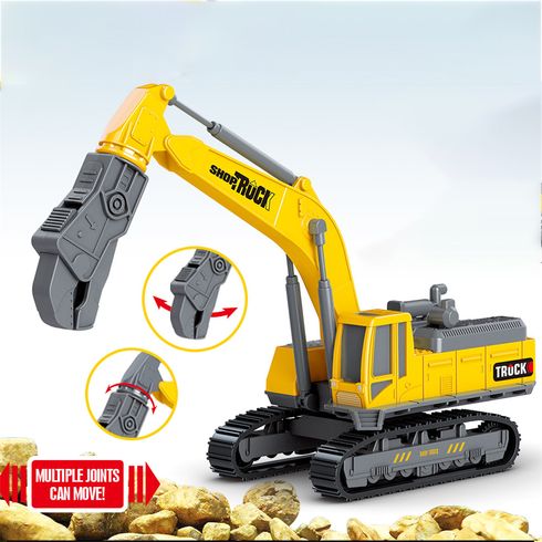Plastic Crusher Toy Car Construction Site Vehicles Toy Classic Model Toy for Boys Gifts Color-A big image 1