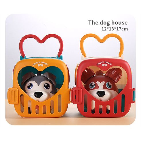 Plastic House Toddlers/Kids Play House Toy Puppy Dog Simulation Animal Boys and Girl(The Colors of Spare Parts are Random, and 4 Puppy Styles are Shipped Randomly) Color-A big image 5