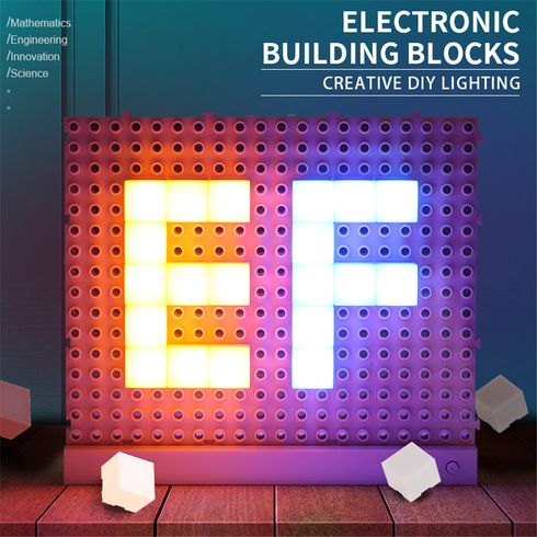 3D LED Light-Up Building Blocks Toys Set for Kids Ages 8+ (The Color of the Building Blocks Will Be Shipped Randomly, and 2 Types of Packaging Will Be Shipped Randomly)