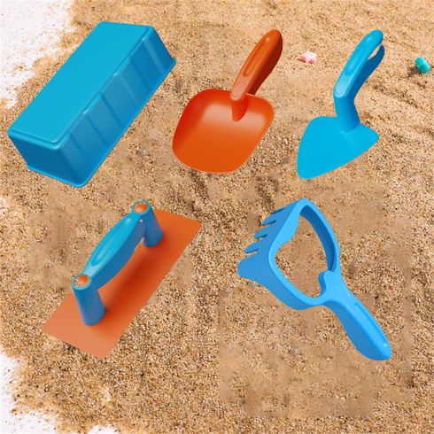 5pcs Beach colorato rastrello sabbia giocattolo set all'aperto estate gioco bambini regalo per bambini bambini ragazzi ragazze (colore casuale)