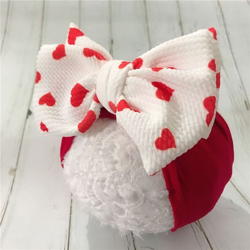 طفل جميل القلب طباعة bowknot عقال