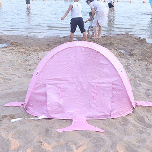 Baby Beach Tent with Pool Pop Up Portable Shade Pool Beach Play Tents Sun Shelter Pink big image 2
