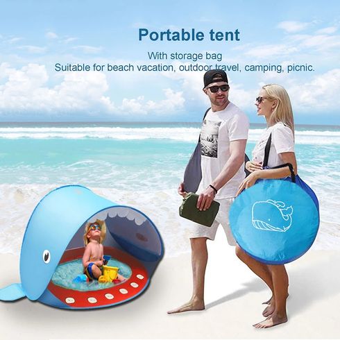 Barraca de praia para bebê com piscina pop up portátil piscina barracas de jogo de praia abrigo solar