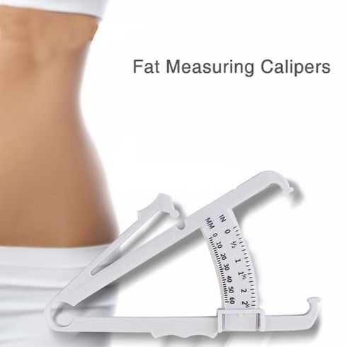 Body Fat Caliper  Measure Tool Skinfold Calipers with Measurement Charts and Detailed Manual White big image 4