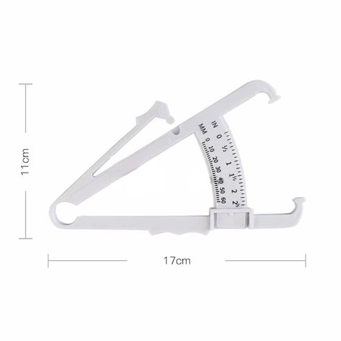 Body Fat Caliper  Measure Tool Skinfold Calipers with Measurement Charts and Detailed Manual White big image 5