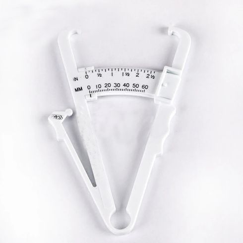 Body Fat Caliper  Measure Tool Skinfold Calipers with Measurement Charts and Detailed Manual White big image 1