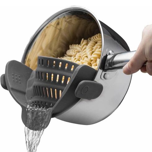 passoire à pâtes et passoire à casserole clip en silicone sur passoire pour casseroles casseroles bols