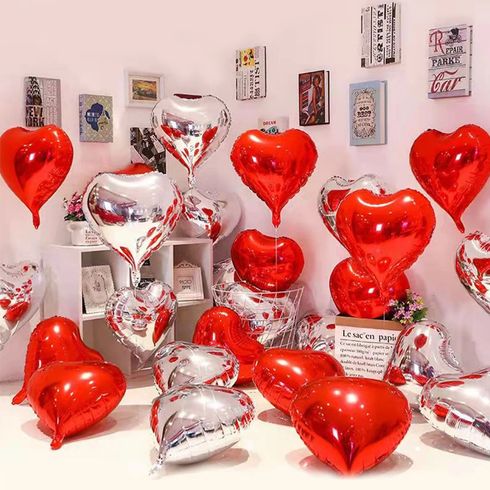 10-pack Heart Balloon for Valentine Wedding Birthday Anniversary Party Decoration