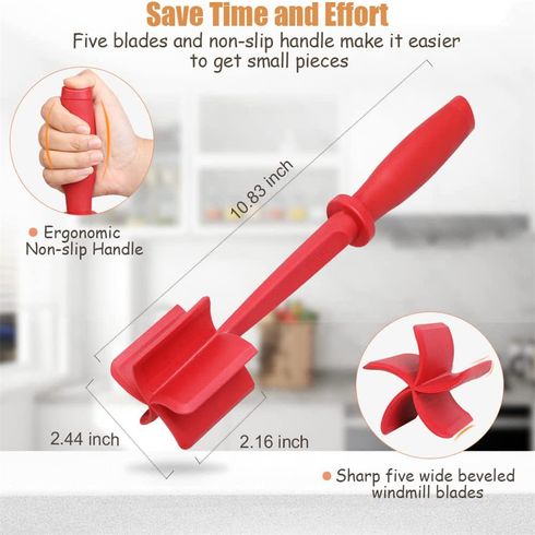 Meat Choppers Meat Scrapers Kitchen Tools Red big image 3
