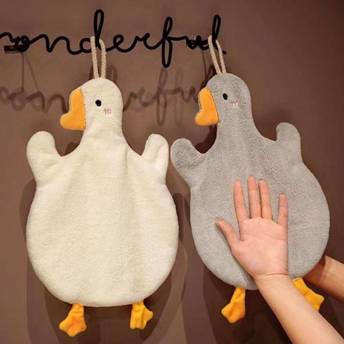 Absorbent Towel for Bathroom Cleaning and Drying Goose Shape Washcloth
