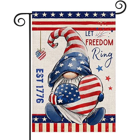 4th of July American Bunting Flag Stars and Stripes Flag Banner for Independence Day Decorations Color-A big image 1