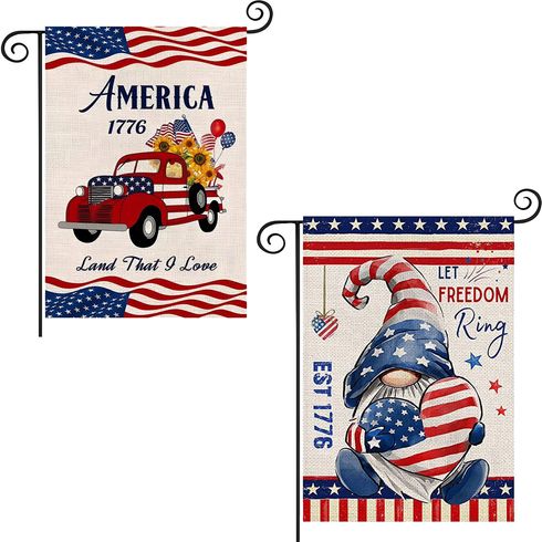 4th of July American Bunting Flag Stars and Stripes Flag Banner for Independence Day Decorations