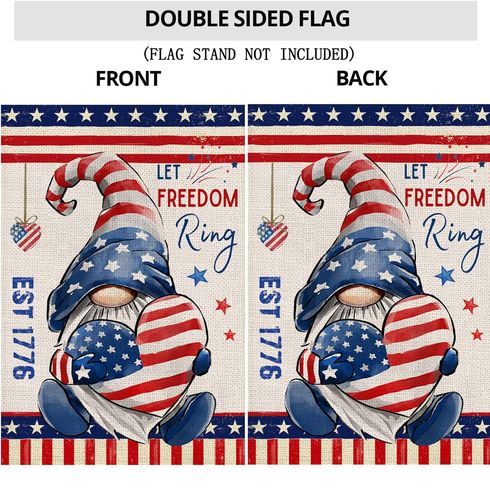 4th of July American Bunting Flag Stars and Stripes Flag Banner for Independence Day Decorations Color-A big image 4