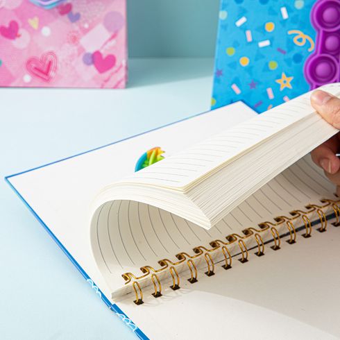 Cute Kawaii Cartoon Adhesive Backed Decompress Notepad Office Supplies School Stationery Pink big image 3
