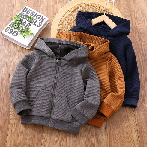 Toddler Boy/Girl Basic Solid Color Hooded Jacket