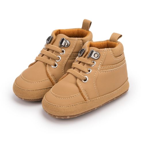 Baby / Toddler Shoelace Decor Pure Color Prewalker Shoes