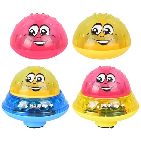 Baby Bath Toys Mini Squirt Spray Water Toy LED Light Up Automatic Induction Sprinkler Toys for Baby Toddler Kid Bathtub Shower Pool Toys