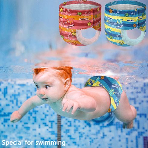1PC Baby Disposable Swim Diapers Marine Animal Print Disposable Non-woven Fabric Swim Pants for Swimming & Showering