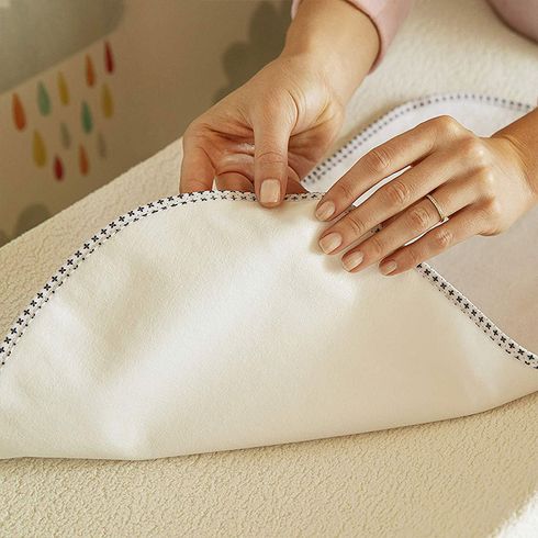 3-pack Changing Pad Liners Waterproof Washable Reusable Baby Changing Pads Mats White big image 5