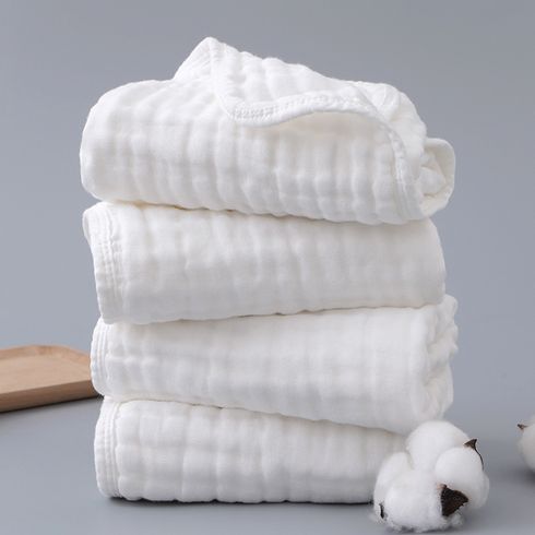 100% Cotton Baby Towels Muslin Baby Bath Towel Infant Towels for Newborn Boy Girl 6 Layers Ultra Soft Cotton Toddler Towels for Baby's Delicate Skin