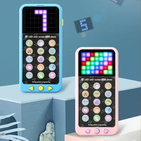 telefone emoji tela sensível ao toque led tela colorida brinquedo do telefone móvel máquina de educação infantil brinquedos de aprendizagem infantil