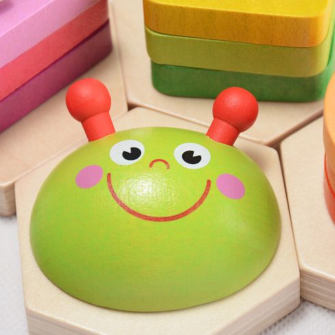 HOT SALE Baby Toys Colorful Wooden Blocks Toddler Kids Early Educational Toys Color-A big image 4