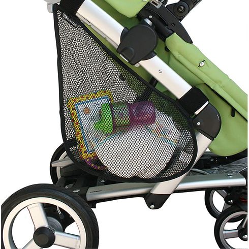 Side Sling Universal Fit Stroller Mesh Cargo Net and Organizer Extra Stroller Storage Space