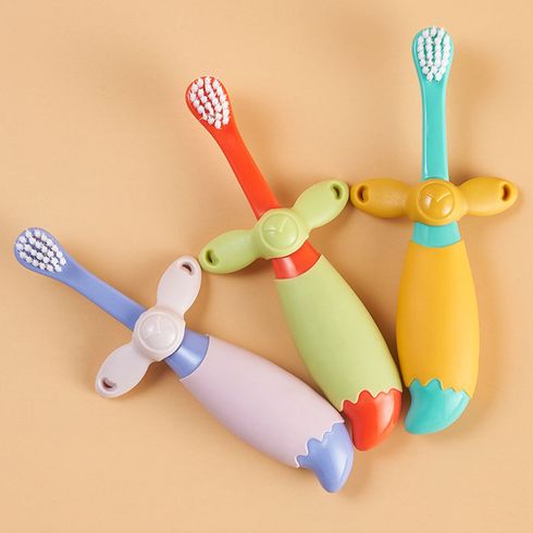 Toddlers Cartoon Toothbrush Manual Ultra-fine soft Toothbrush Kids Training Teeth Cleaning to Prevent Stuck Throat