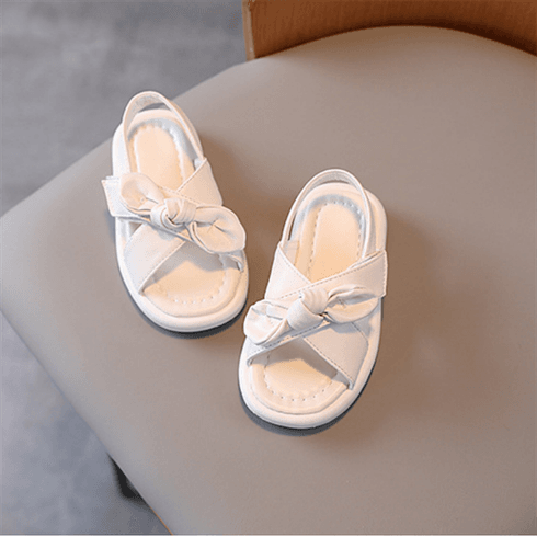 Toddler / Kid Bow Decor Criss Cross Vamp Sandals