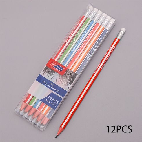 12-pack Wood Pencils Office School Home Students Stationery Supplies