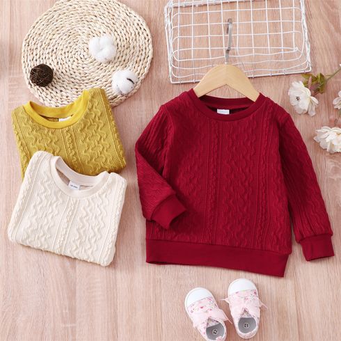 Toddler Girl/Boy Cable Knit Sweater