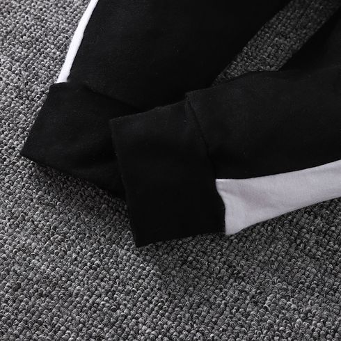 2pcs Baby Boy/Girl 95% Cotton Colorblock Hoodie and Shorts/Sweatpants Set Color block big image 6