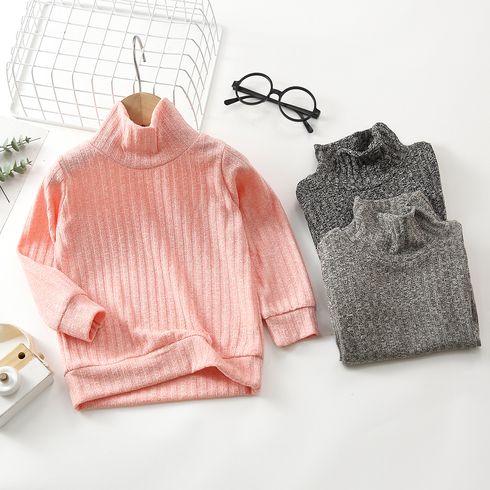 Toddler Boy/Girl Solid Color Turtleneck Sweater
