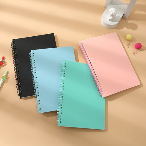 A5 Spiral Notebook Simple Plain Wirebound Journal Notepad Office School Supply Stationery