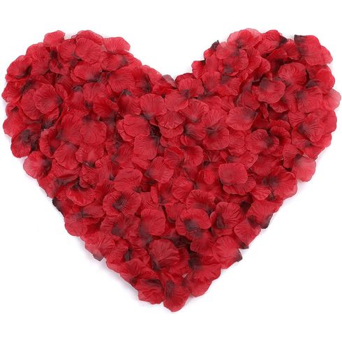 1000pcs Silk Rose Petals Wedding Flower Decoration Valentine's Day Romantic Night Party Decoration Color-A big image 2