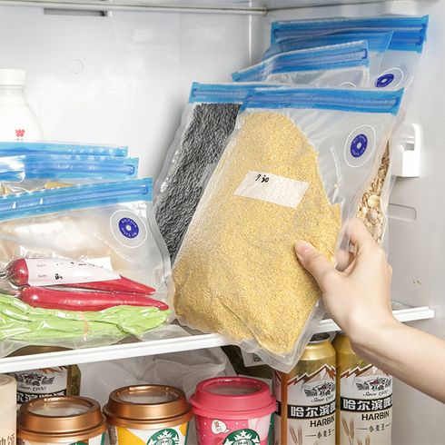 10-pack Vacuum Zipper Bags Sturdy Reusable Vacuum Sealer Bags for Food Fruit Storage