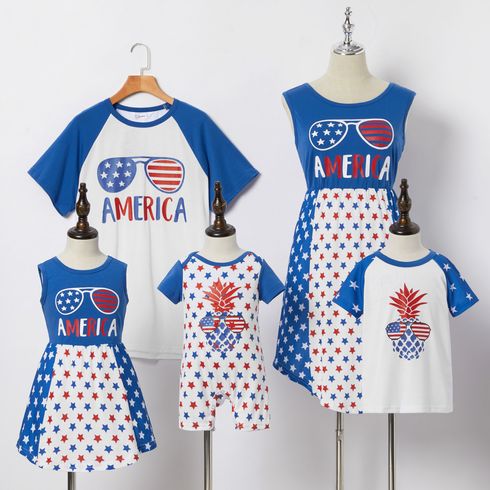 Mosaic Independence Day Star Print Family Matching Sets