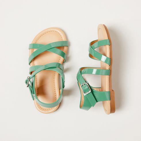 Toddler / Kid Solid Fashion Sandals Light Green big image 2