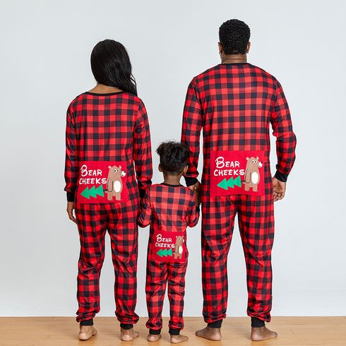 Bear Cheeks Family Matching Onesies Pajamas (Flame resistant)