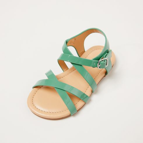 Toddler / Kid Solid Fashion Sandals Light Green big image 3