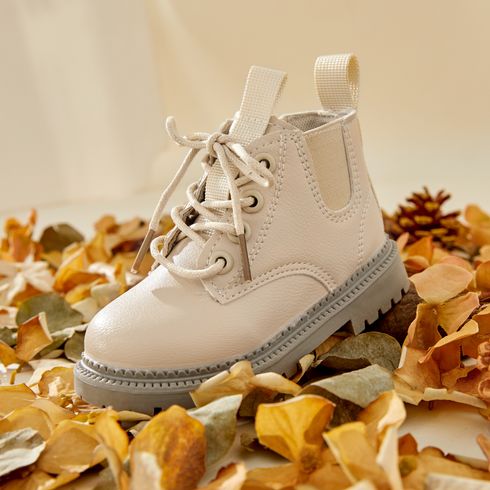 Toddler / Kid Solid Color Side Zipper Closure Boots