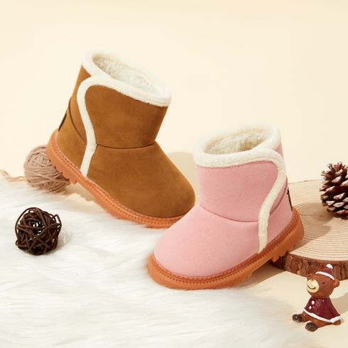 Baby / Toddler Solid Fleece-lining Boots