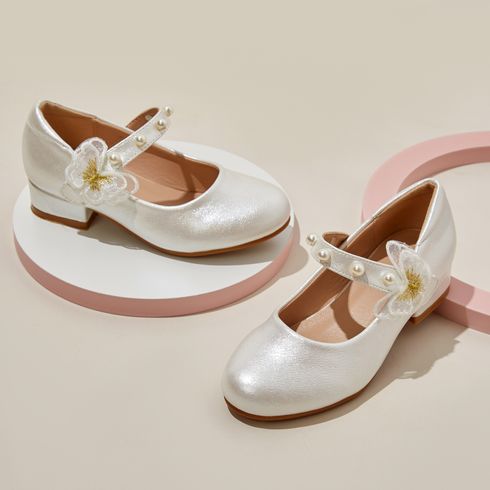 Toddler / Kid Pearls Bow Girl Ballet Shoes