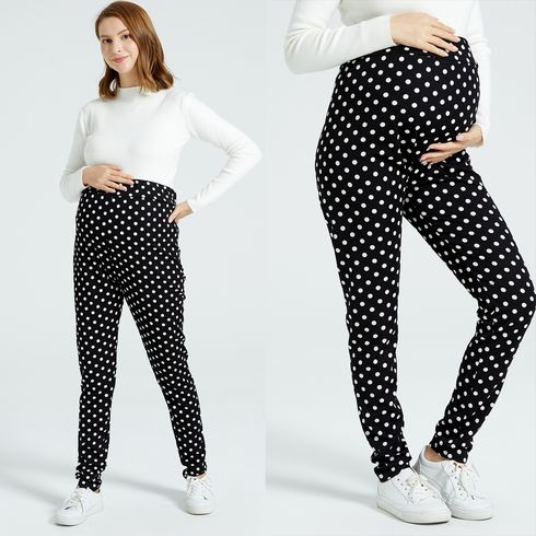 Leggings premaman Outdoor Classico Stampa completa Pois A maglia